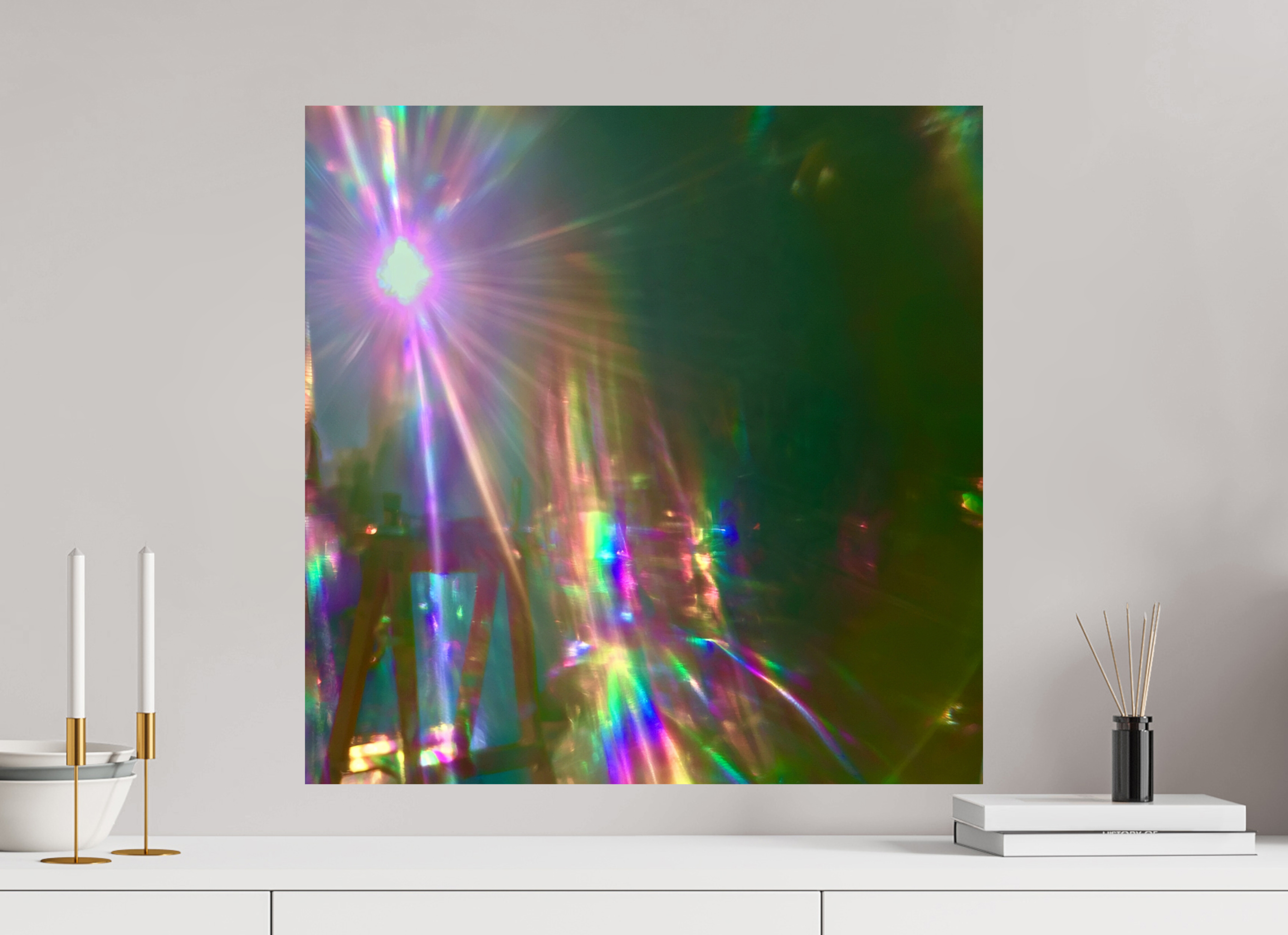 60 x 60 cm, Photo Print On Fuji Crystal DP II ZONREFLECTIES / 02 Lichtpoort