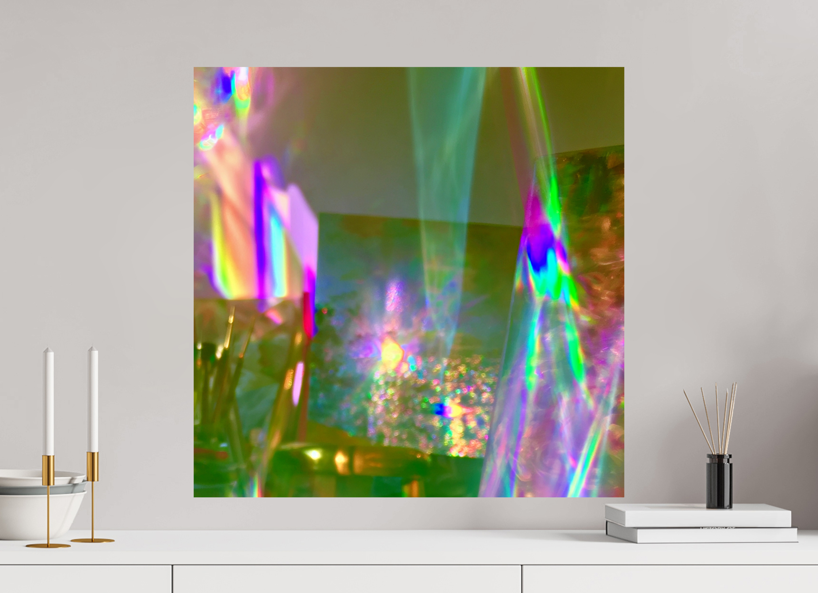 60 x 60 cm, Photo Print On Fuji Crystal DP II ZONREFLECTIES / 05 Prisma PRINT