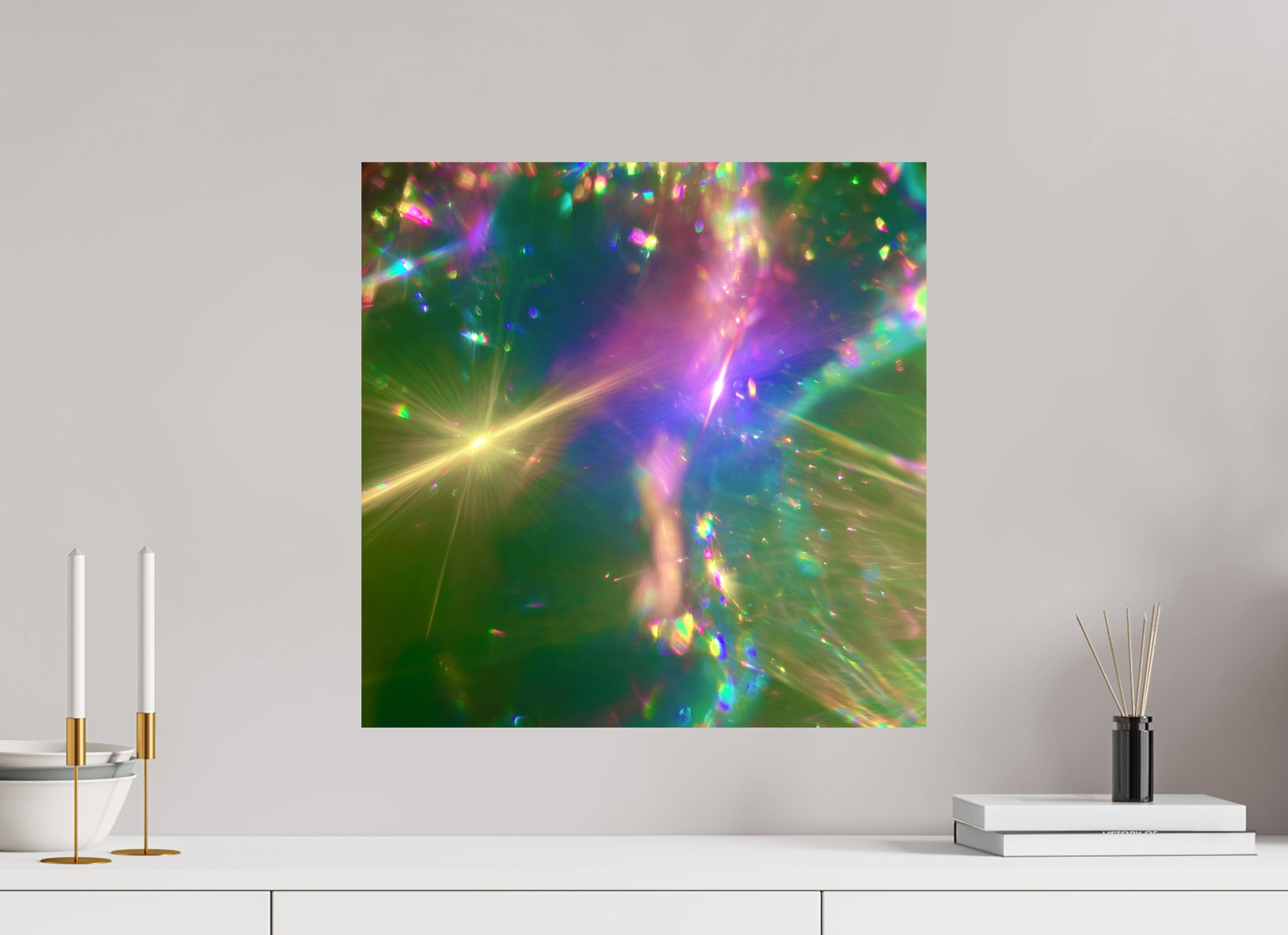 50 x 50 cm, Photo Print On Fuji Crystal DP II ZONREFLECTIES / 03 Zonnedans PRINT