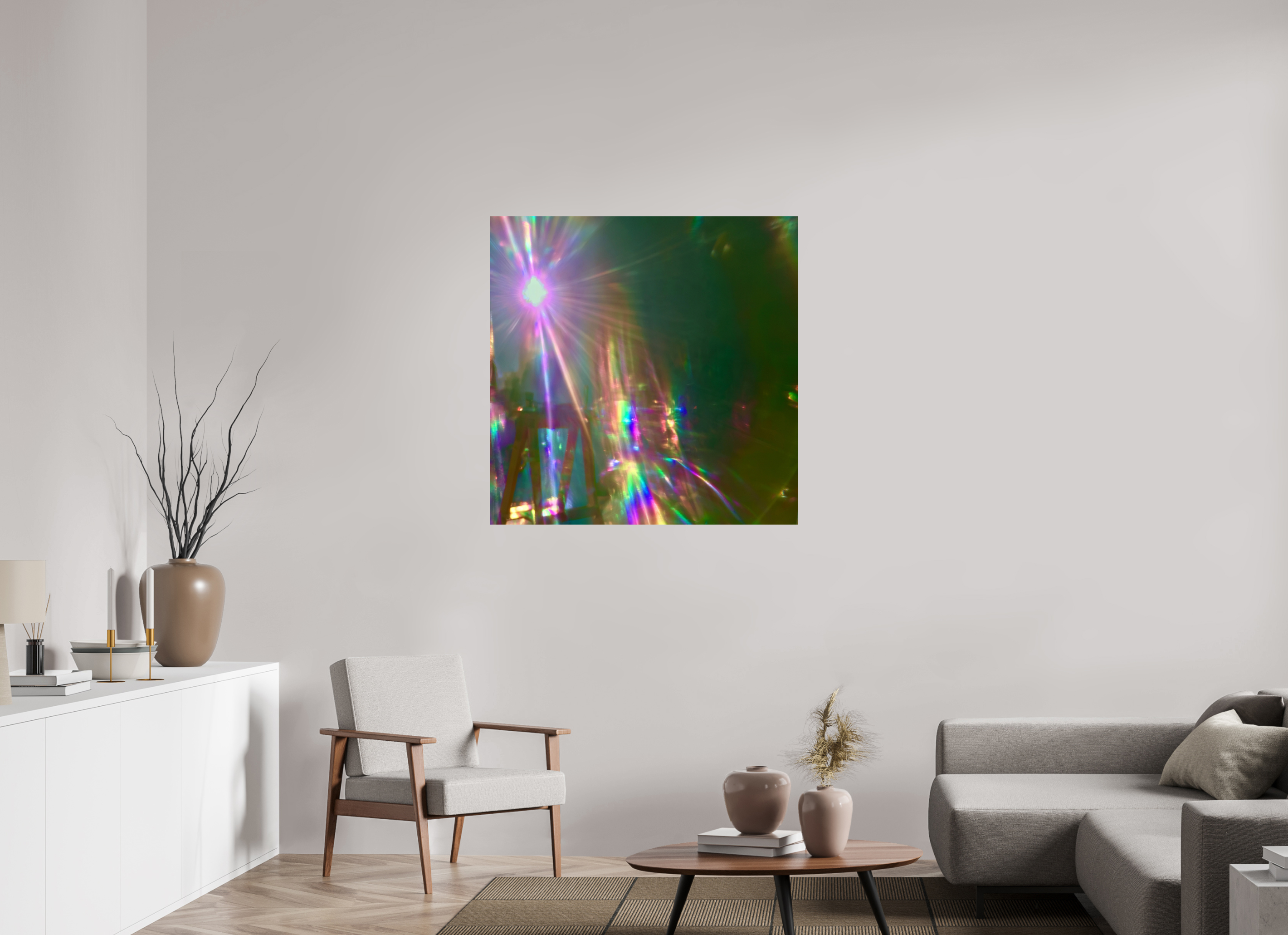 100 x 100 cm, Photo Print On Fuji Crystal DP II ZONREFLECTIES / 02 Lichtpoort