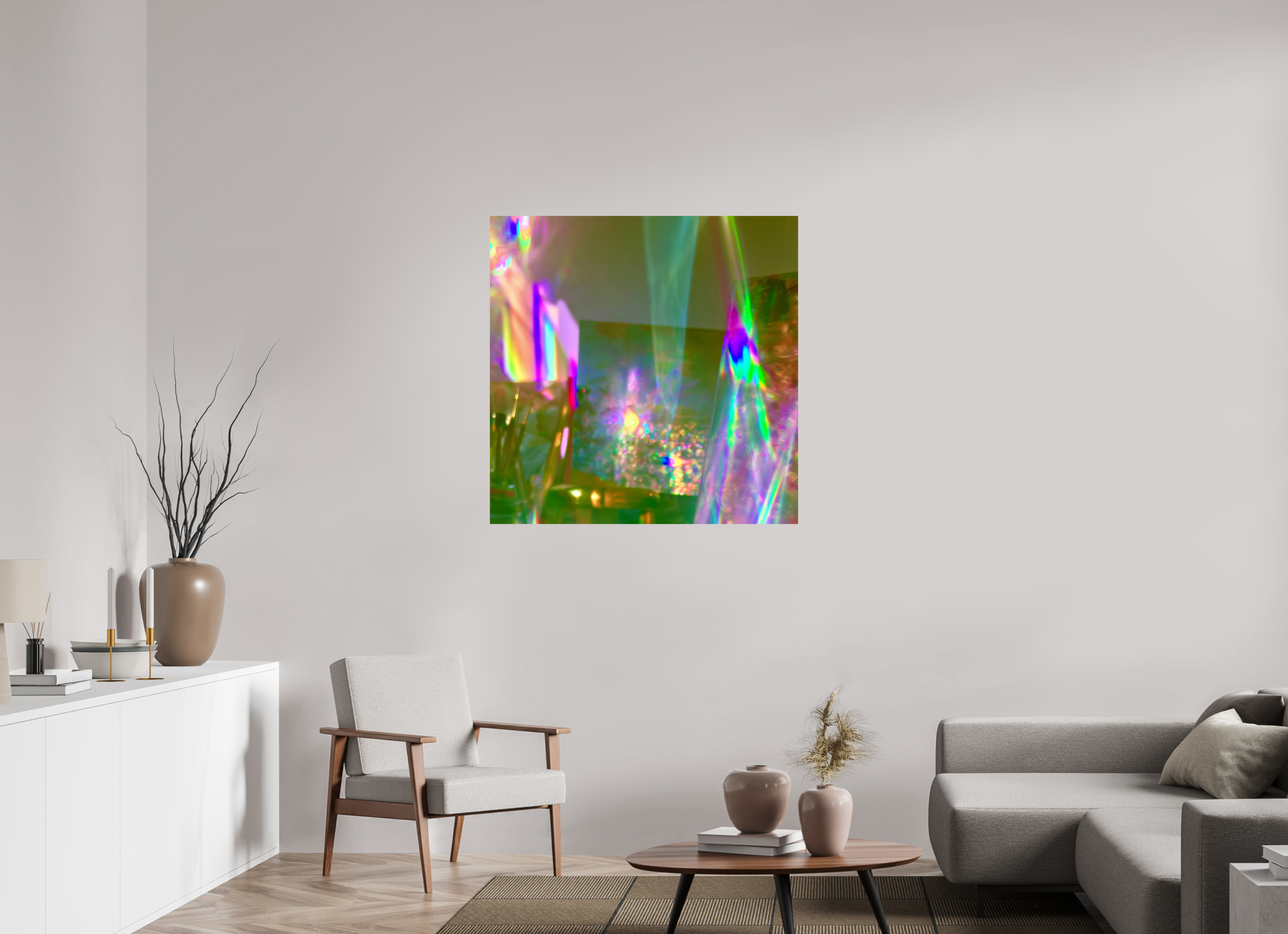 100 x 100 cm, Photo Print On Fuji Crystal DP II ZONREFLECTIES / 05 Prisma PRINT