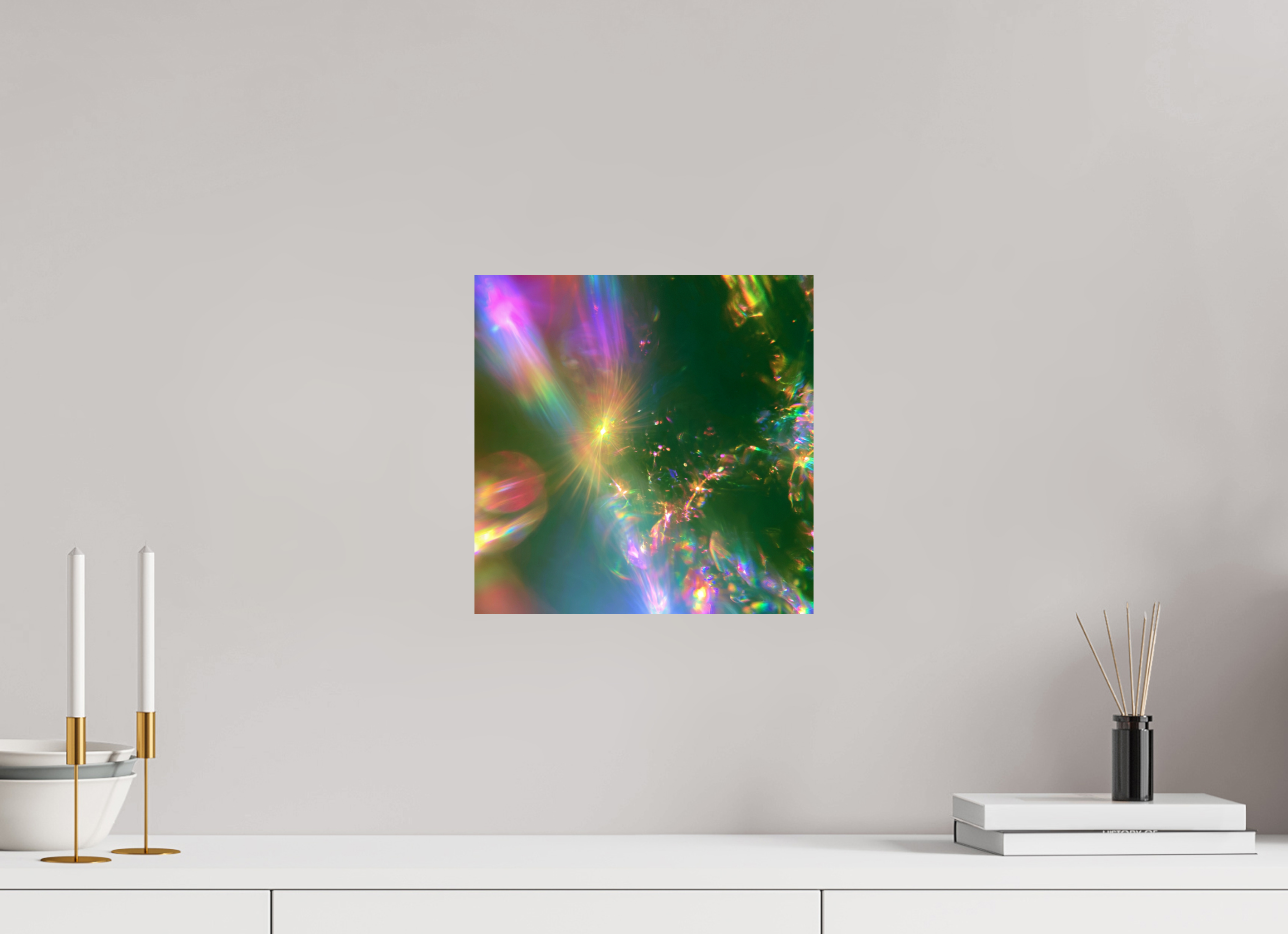 30 x 30 cm, Photo Print On Fuji Crystal DP II Zonreflecties 01 - Eerste gloed