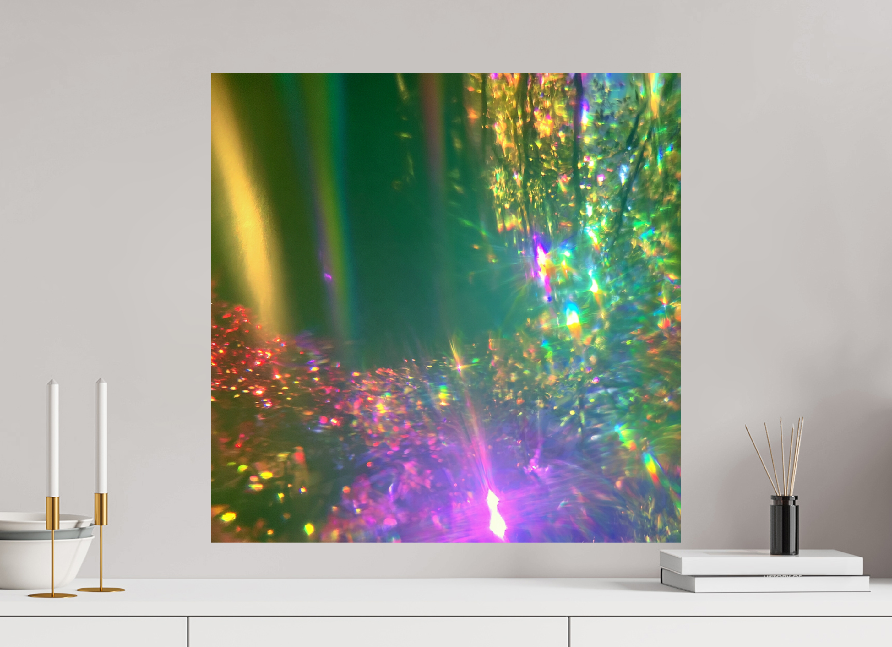 60 x 60 cm, Photo Print On Fuji Crystal DP II ZONREFLECTIES / 09 Nagloed PRINT