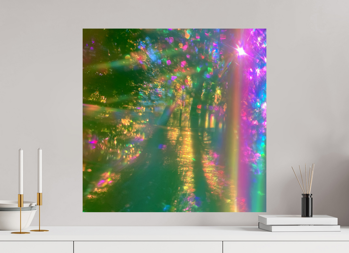 60 x 60 cm, Photo Print On Fuji Crystal DP II ZONREFLECTIES / 07 Gouden stroom PRINT
