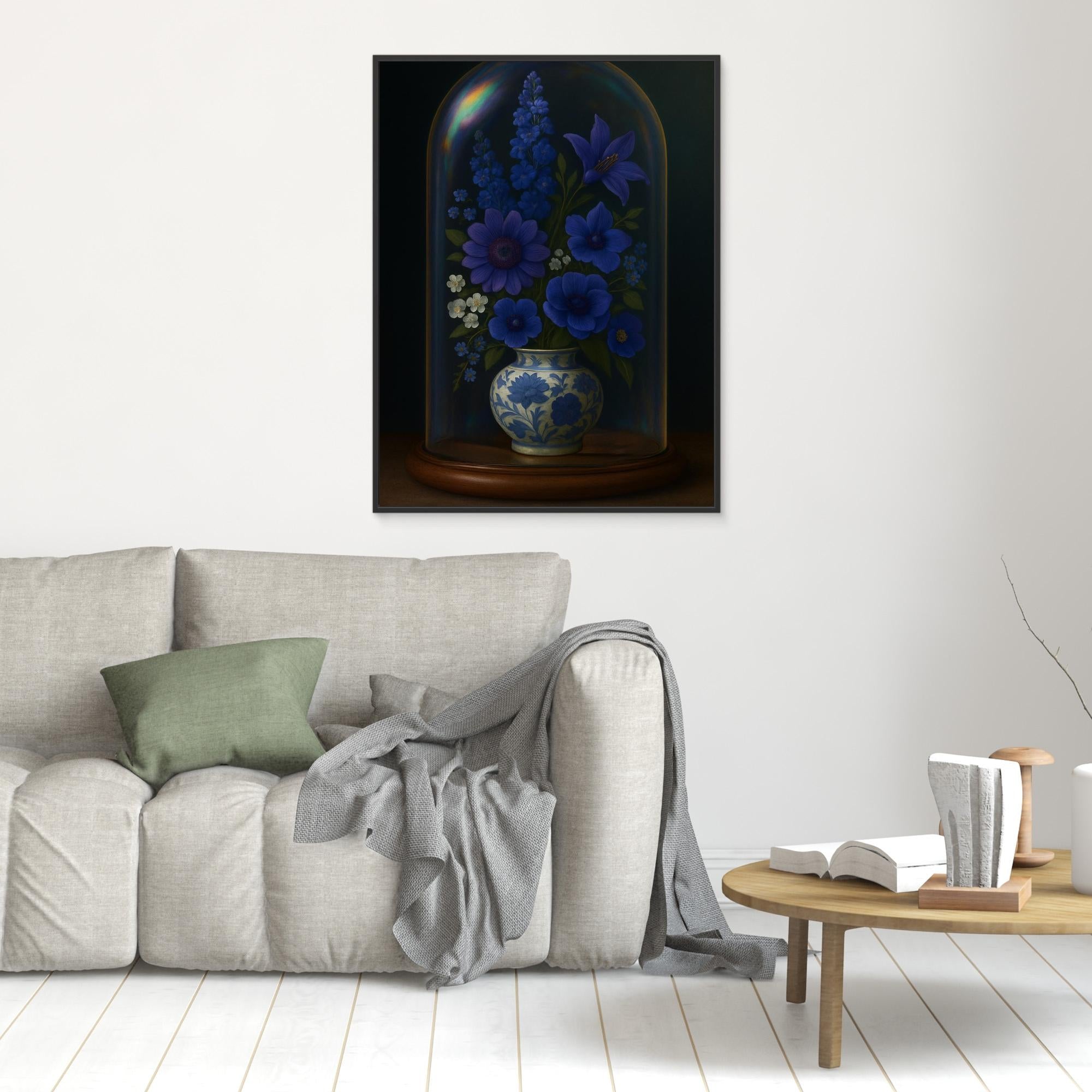 Midnight Blue - Canvas Print met lijst